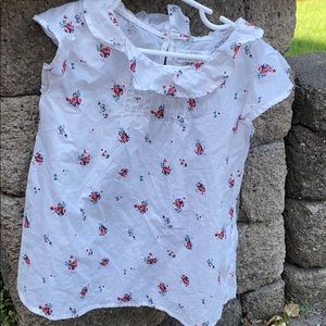 Girls. Floral, short sleeve top